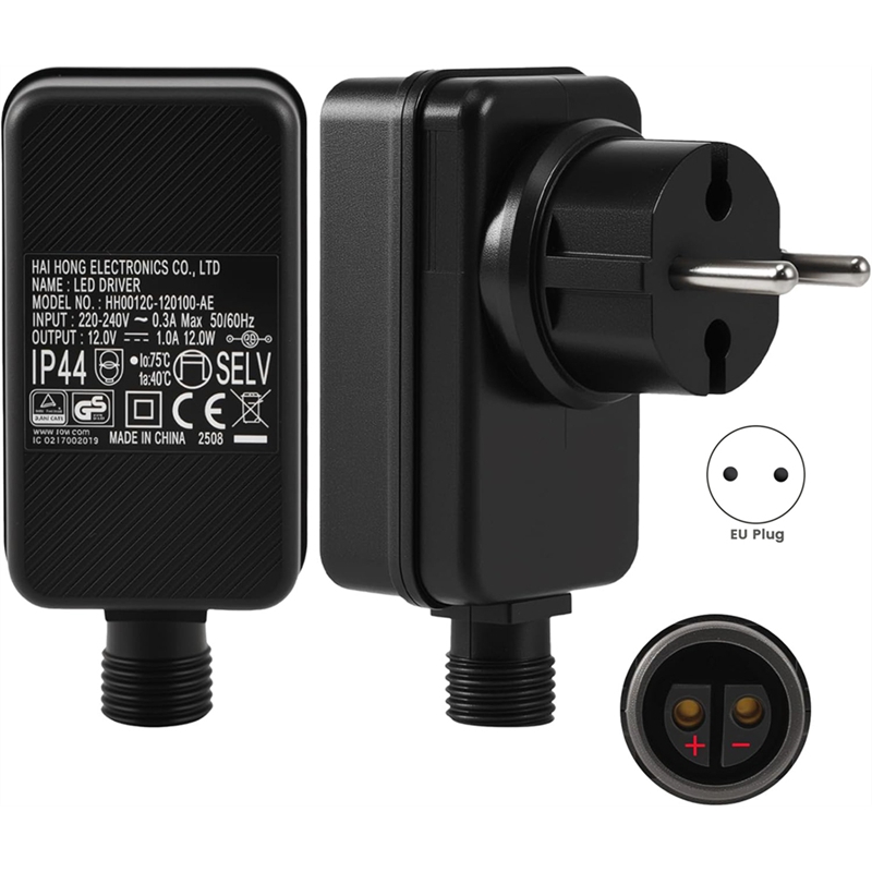 Outdoor Use Power Strip - Alimentatore LED 12V/1A, sostituzione delle lucine