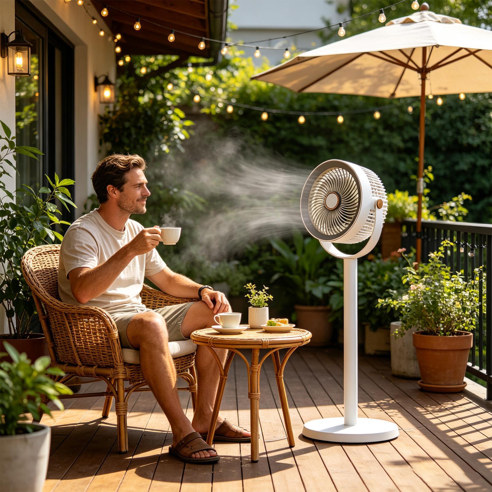 Ventilatore a piantana ricaric - Outdoor Power Pedestal recensione e prezzo